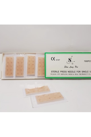Shenlong Press Needle 0.22 X 1.5 -d 100 Adet Kalıcı Kulak İğnesi