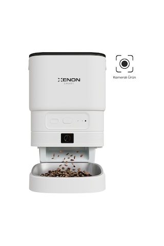 Xenon Smart Akıllı Mama Kabı Kameralı 1080p, 4l, Mobil Kontrol, Çelik Kase, Gece Görüş X8614