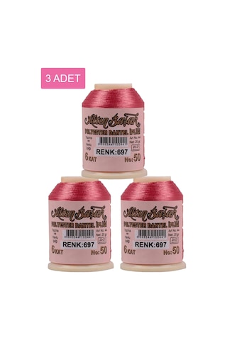 3 Adet Altınbaşak Oya Ve Dantel İpi 20 Gr - Royaleks - No: 697