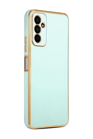Zore Galaxy Uyumlu M13 Kılıf Bark Kapak - Mavi Açık Mavi Açık