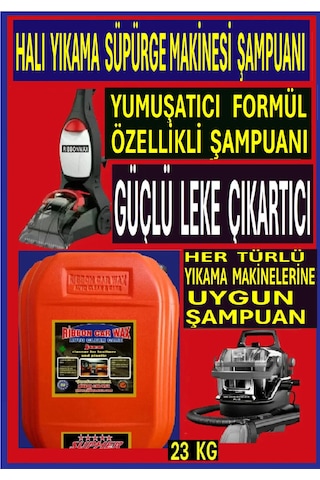Juz Matik Yumuşatıcı Formül Özellikli Halı Yıkama Süpürge Makinesi Halı Şampuanı 23 Kg Şampuan