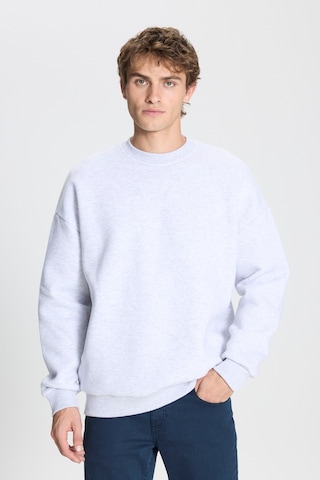 Ac&Co / Altınyıldız Classics Standart Fit Bisiklet Yaka Erkek Sweatshirt - Kar Melanj Kar Beyaz