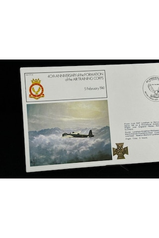 1981 İngiltere Fdc İlk Gün Zarfı Hava Eğitim Kolordusu'nun Kuruluşunun 40. Yıldönümü 5 Şubat 1941  Teşhir Ürün
