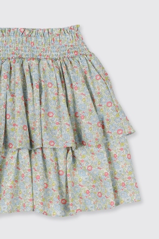 Panço Liberty Kumaş Çiçek Desenli Kız Çocuk Etek 5611gk13003 Yeşil