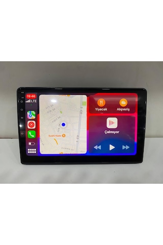Yasal Standartlara Uygun 4gb Ram 64gb Hafıza Germistone Mtn-47 9 İnç Multimedya Çift Fan Carplay Android Auto Kamera 9"