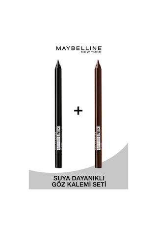 Tattoo Liner Jel Göz Kalemi - 900 Deep Onyx Siyah + 911 Smooth Walnut Kahverengi İkili Set pktmybsmkhikgzkst-8774 Diğer