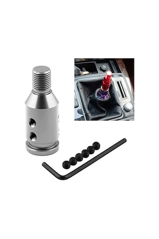 Sones Araba Dişli Shifter Vites Topuzu Adaptörü 12 X 1.25 Gümüş