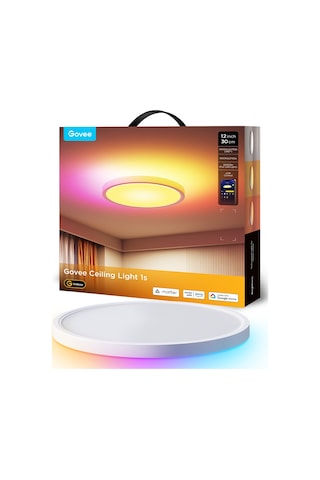 Govee Rgbww + Rgbıc Yuvarlak Akıllı Tavan Armatürü 12 İnç H80a1c01 RGB