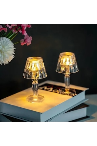 Dekoratif Pilli Led Masa Lambası 12'li
