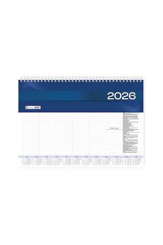 Keskin Color 2026 Aj-70 28x40 Haftalık Spiralli Masa Sümeni Genel