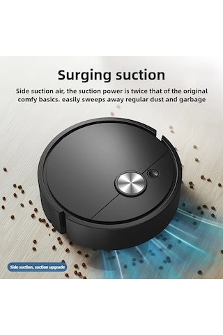 Xuweiwei Siyah Xfy015 Kompakt Mini Robot Supurge Guclu Emis Ev Otel Ofis Temizligi Icin Ideal