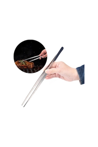 Qerhome Masterchef Et Cımbızı Maşa Pratik Pişirme Cımbızı Çelik Maşa 30cm Profesyonel Şef Cımbızı