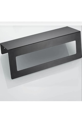30 Cm Siyah Raflı Havlu Askısı, Metal Raflı Havluluk, Otel Banyo Askısı, Mutfak Banyo Raflı Havluluk Renkli