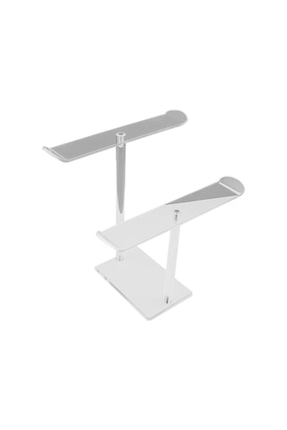 Reedark İki Katlı Akrilik Saç Aksesuarı Organizasyonu - Saç Bantı, Toka, Makyaj Masası Gösterge Rafı Şeffaf