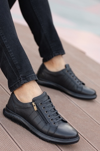 Daxtors Garantili D262 Günlük Ortopedik Hakiki Deri Erkek Ayakkabı 001