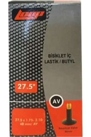 Loop Bisiklet İç Lastik 27.5 x 1.75-2.10 Av48 Kalın Sibop 27,5 JANT İÇ LASTİK