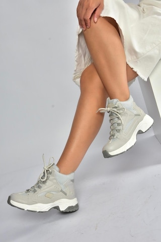 Fox Shoes V312415009 Gri Bilekli Spor Ayakkabı Sneakers Gri