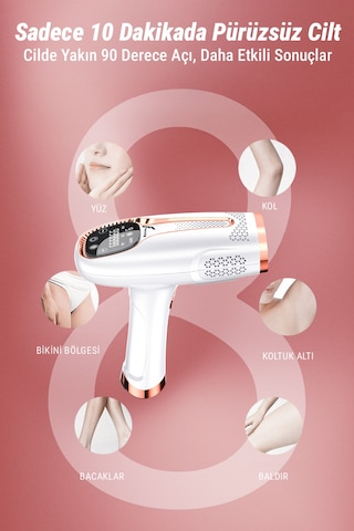 VeryFit Ipl Buz Lazer Epilasyon 999.999 Atım Otomatik Manuel Dokunmatik Ekran Ağrısız Epilatör