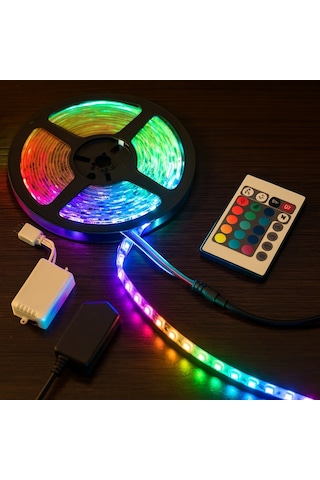 Rgb Şerit 54 Led Kumandalı Usb Bağlantılı Çok Renkli