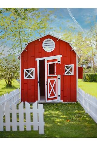 Mandu Ahşap Kar Kızağı Kırmızı