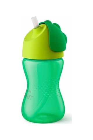 Philips Avent Pipetli Bardak +12 Ay 300 Ml - Yeşil Mor Yeşil