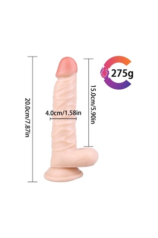 River World Gerçekçi Ve Realistik 20 Cm'lik Dildo