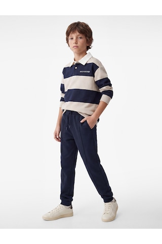 Koton Şardonlu Cepli Jogger Okul Eşofman Altı Lacivert 7wkb40015tk