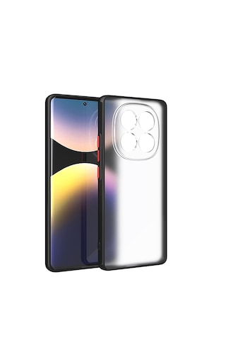 Xiaomi Redmi Note 14 Pro 4g Kılıf Mat Renkli Tuşlu Silikon Koruma