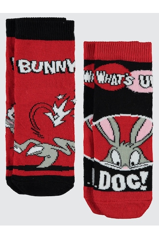 Bugs Bunny 2'li 2-12 Yaş Kız Soket Çorap Çok Renkli