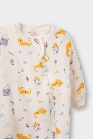 Defacto Kız Bebek Yenidoğan Desenli Fermuarlı Penye Uzun Kollu Tulum F2189a525aupn344 Pembe