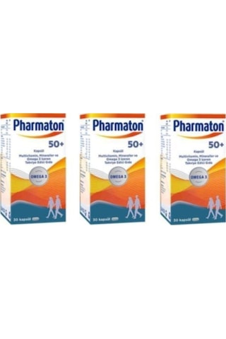 Pharmaton 50 Plus 60 Kapsül 3 Adet