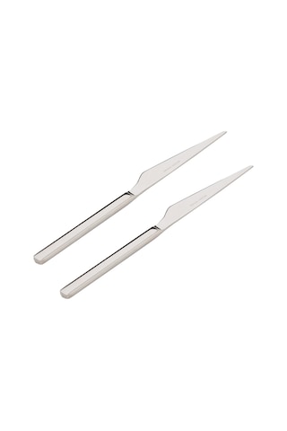 Mudo Home New Premıum Steel 2'li Tatlı Bıçağı Gümüş