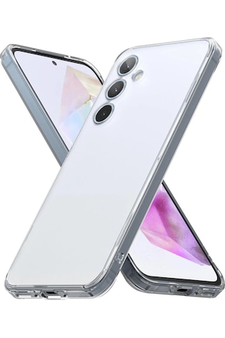 Logis Samsung Galaxy Uyumlu A36 Kılıf Süper Silikon Şeffaf Şeffaf