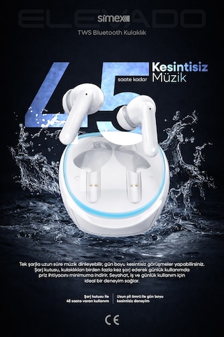 Simex Elevado Bluetooth 5.3 Kulak İçi Kulaklık