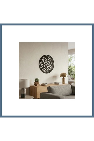 Buradabulabilirsin Geometrik Desenli Daire Duvar Tablosu Mdf Lazer Kesim Modern Minimal Duvar Süsü Bbz