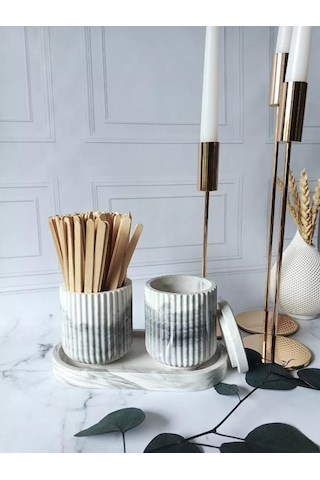 Cre Art İç Dekorasyon İçin Alçı Dekoratif Organizer Seti 236592467 Siyah