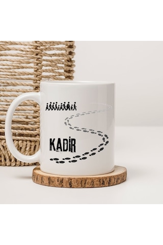 Kişiye Özel Aile Ve Ayak İzleri Tasarımlı Kupa Bardak Beyaz