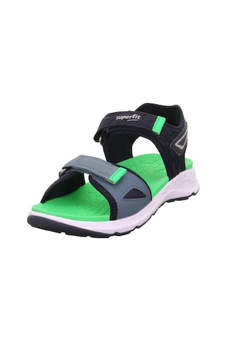 Superfit Criss Cross Çocuk Sandalet - Lacivert Yeşil 000588-8000 Lacivert - Yeşil