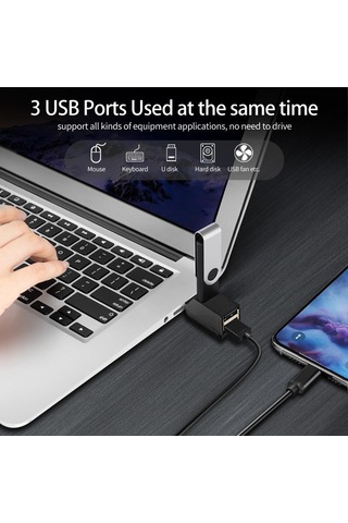 Fonken 3 Port Usb 3.0 Hub Genişletici Pc Dizüstü Bilgisayarlar İçin Usb 2.0 Splitter 3 Yollu Şarj Cih Otg U Disk USB Aks. 56464029