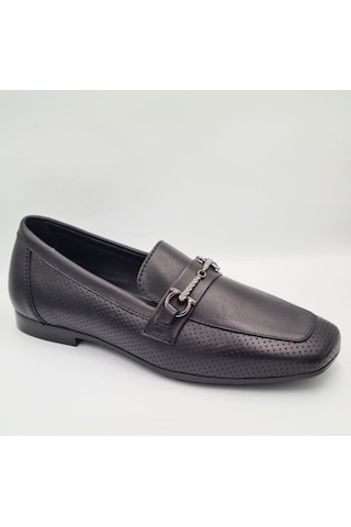 Greyder 34800 Siyah Hakiki Deri Kadın Formal Casual Ayakkabı Siyah