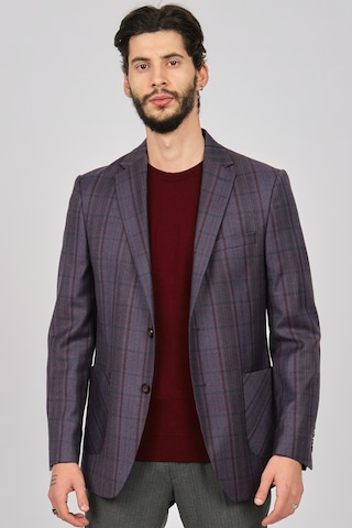 Yünsa Erkek Ekoseli Spor Yün Ceket 2661000 Bordo(531445841) Bordo
