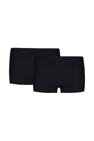 Kom Basic Kadın Short Külot 2li Siyah Siyah