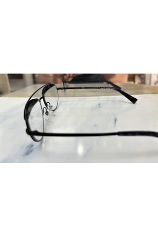 Alain Mikli A04016 004/80 56ekt Large Beden Unisex Mavi Işık Korumalı Gözlük Siyah