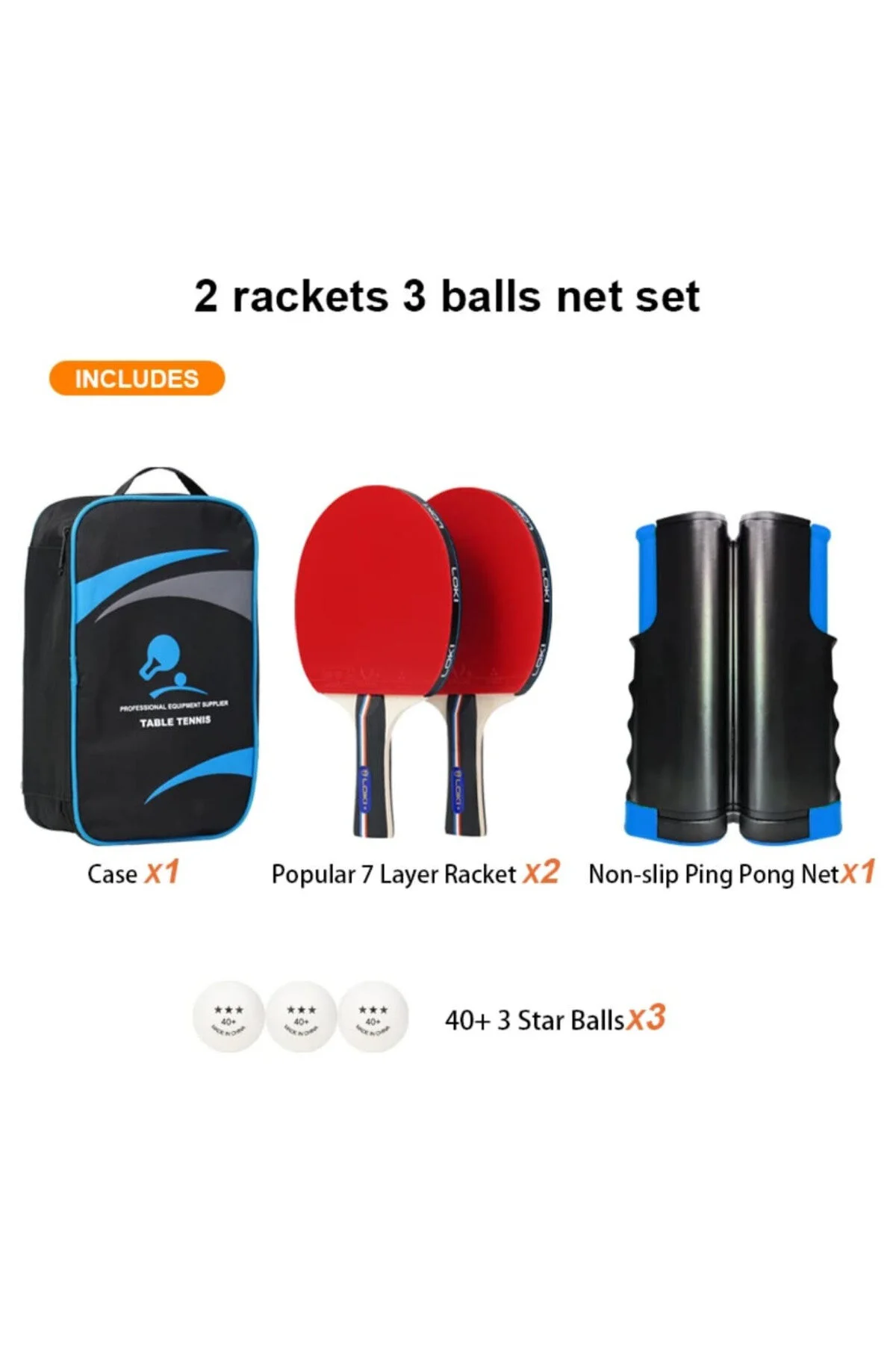 Masa Tenisi 2 Raket+3 Top+1 File+1 Çanta Süper Kaliteli Set İttf Onaylı