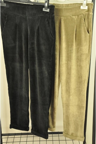 Normal Bel Fitilli Kadife Pantolon Siyah