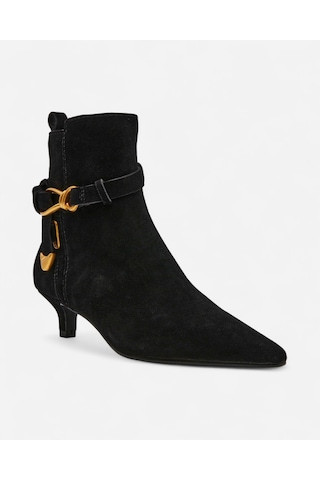 Steve Madden Roller Black Sued Kadın Siyah Topuklu Bot Roller