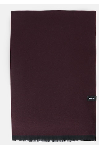 Avva Erkek Bordo Püsküllü Düz Şal B009401 Bordo