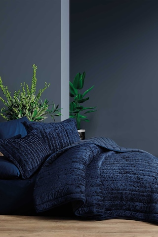 Elart Comfort yeni nesil uykuseti - 6 parça Velvet Lacivert (230x
