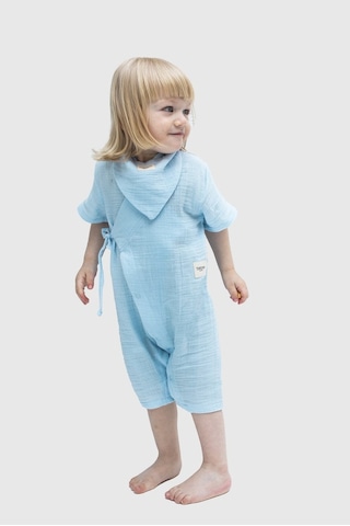 Totzee Uzun Kimono Tulum Bebek Mavisi Mavi