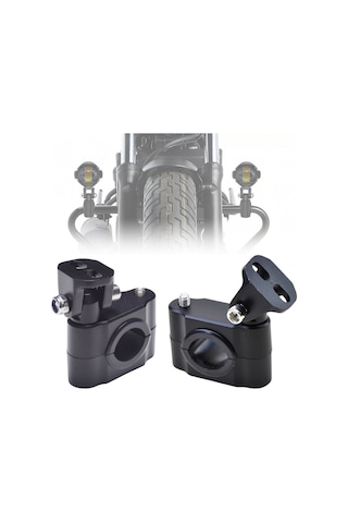 Motosiklet Gidon Koruma Demiri Sis Farı Montaj Ayağı 2 Adet Alüminyum Braket 18-32mm Ayarlanabilir